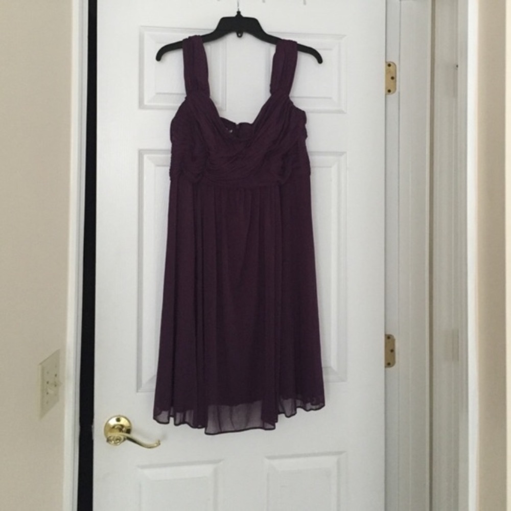 David’s Bridal Plum Bridesmaid dress